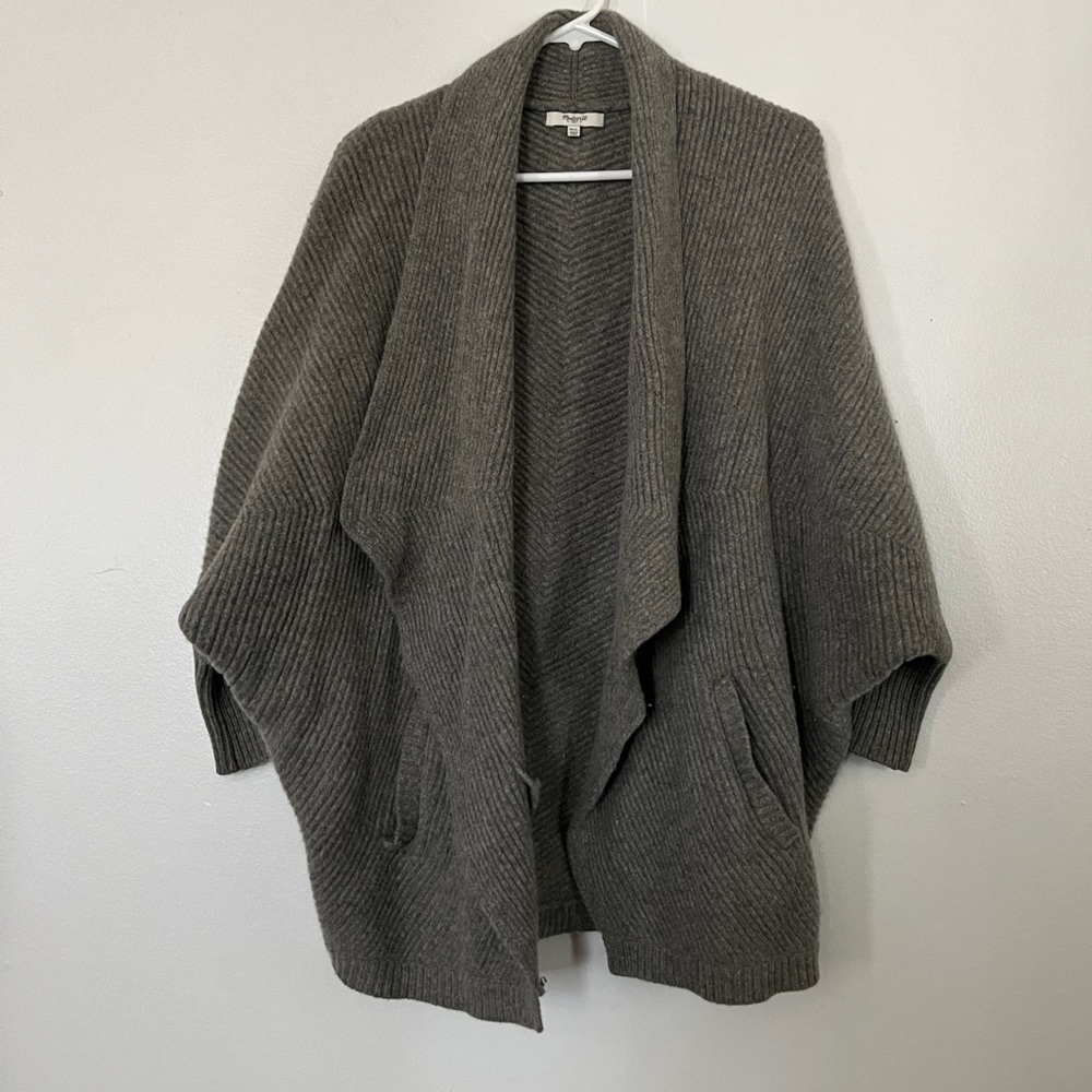 MADEWELL WOOL SCULPTOR CARDIGAN SWEATER JACKET COAT
